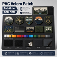Patch Velcro PVC Personnalisé Imperméable Badge en Caoutchouc 3D avec Dos Auto-agrippant pour Équipement Tactique Fournisseur d'Usine OEM ODM Vente en Gros