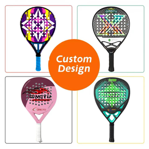 Raqueta de Tenis de Mesa Qingyu <span class=keywords><strong>Sport</strong></span> 2026, Nueva Llegada, Personalizada, Roja y Negra, de Fibra de Carbono 3K, Forma de Lágrima, Portátil, Duradera y de Alto Rendimiento - Product Image 3