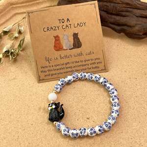 Natural Stone Bracelet Colorful Glass Beaded Strength and Courage Laser <b>Engraved</b> Logo for Wholesalers Flexible Payment Terms - Product Image 4
