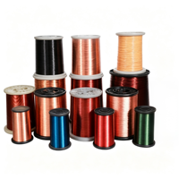 Fil émaillé en cuivre recouvert d'aluminium (CCA) 0,12-2,6 mm, fil magnétique pour le rembobinage de moteurs et les câbles acoustiques