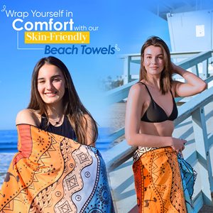 Woman's Customizable Quick Dry Sand Free Beach Towels Wholesale - Product Image 2
