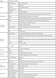 6 <span class=keywords><strong>PC</strong></span> Industriels Embarqués Sans Ventilateur en Stock avec 6 Ports RS232/485 DB9 COM, Processeur Intel I7 7ème Génération, 2 DDR4, Win10/Linux/Ubuntu, MSATA, VGA, HD, 2 LAN, GPIO - Product Image 6