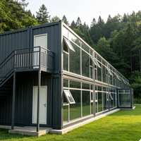 Unidad de Oficina Contenedorizada, Espacio de Trabajo Modular, Precios de Casas Prefabricadas, Edificio de Oficinas, Diseño Moderno, Diseño de Modelo 3D