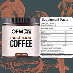 Private Label Mushroom Coffee Mushroom Blend with Arabica Coffee for Boost <b>Energy</b> Enhance Immunity Mushroom Coffee Oganic - Product Image 5