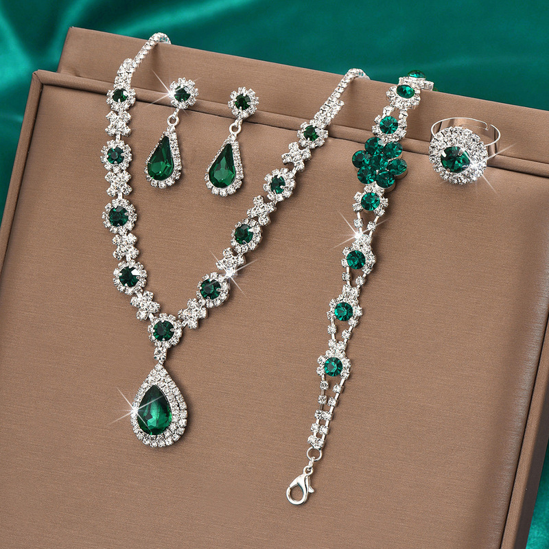 CAIOOCHE Bridal Jewelry Set with Bracelet