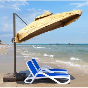 Ventes <span class=keywords><strong>en</strong></span> usine Terrasse Extérieure Cour Parapluies Plage Piscine Chaume Parasols avec Bases <span class=keywords><strong>en</strong></span> Stock pour Jardin Application - Product Image 1