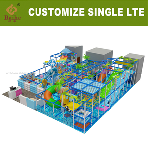 BAIHE çocuk oyun merkezi yumuşak oyun seti ekipmanları çocuk kapalı oyun alanı ekipmanları slaytlar ve top çukurları ile - Product Image 3