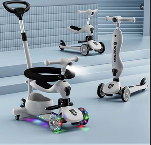 <span class=keywords><strong>Triciclo</strong></span> para Bebés 4 en 1, Modelo Nuevo, Scooter, Bicicleta de Empuje, Acero, para Niñas y Niños de 2 a 4 Años - Product Image 3