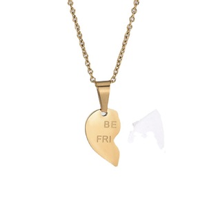 Migliori amici cuore collana Set collana amicizia Set di 2 Modulare cuore collana gioielli personalizzati <span class=keywords><strong>per</strong></span> le donne <span class=keywords><strong>regali</strong></span> di san valentino - Product Image 6