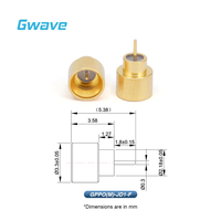 GPPO Mini-SMP Conector RF de detención completa macho Dieléctrico de vidrio sellado herméticamente para aplicaciones de PCB y RF DC 65GHz
