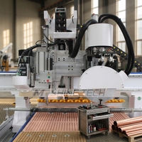 Machine de découpe CNC haute précision 1328, routeur CNC pour le bois, routeur à bois avec lame de scie à 45 degrés pour la découpe de meubles en panneaux