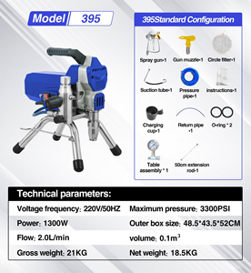 Pulvérisateur de <span class=keywords><strong>peinture</strong></span> électrique sans air pour <span class=keywords><strong>toiture</strong></span> 220v 395/495/595/795, vente chaude - Product Image 1