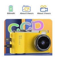 Kamera Digital anak portabel kecil 2.4 ", kamera ganda 720P, merekam Video game 800mAh
