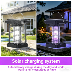 Lámpara LED Solar Antimosquitos con Tecnología Under-The-Lamp DC1, Metálica, <span class=keywords><strong>para</strong></span> <span class=keywords><strong>Jardín</strong></span>, Exterior, Impermeable, <span class=keywords><strong>Insecticida</strong></span> <span class=keywords><strong>para</strong></span> Villas - Product Image 4