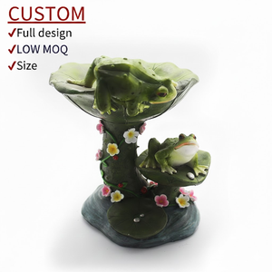 Estatua de Rana y Tortuga de Resina Personalizada para Exteriores, Adorno de Jardín, Figura de Animal Linda para Patio, Estanque, Venta al por Mayor de Artesanía - Product Image 1