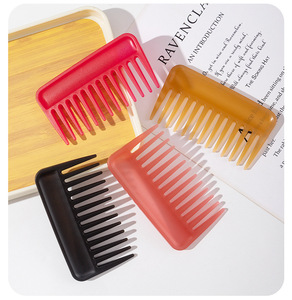 Spazzola per capelli magica 3D con denti grandi per le donne grandi denti larghi spessi <span class=keywords><strong>pettine</strong></span> di plastica - Product Image 2