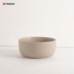 Juego de vajilla de cerámica esmaltada de color mate respetuoso con el medio ambiente con diseño acanalado sostenible - Product Image 2