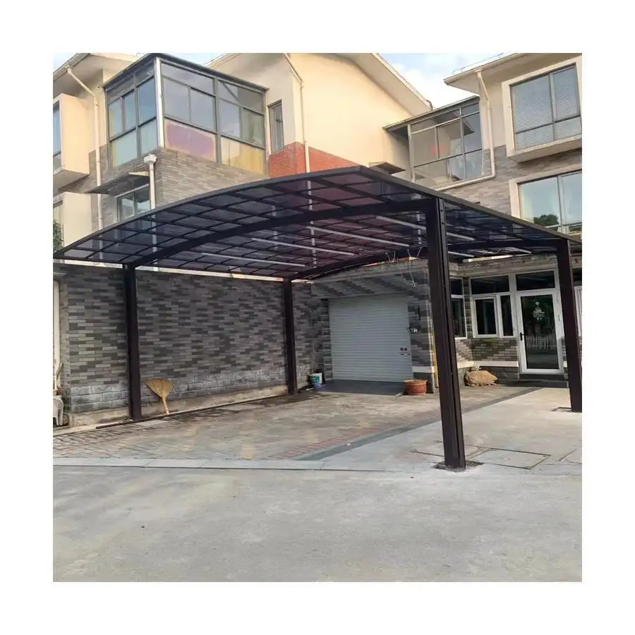 Stalen Frame Carport Villa Parkeerloods Breedte 5.5M X Lengte 3M Carport Shelter