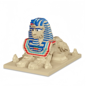 Modelo de Edificios Históricos Sphinx, Rompecabezas de Bloques de Construcción de Micropartículas, Juguete Educativo, Ensamblaje Libre DIY, Adorno en Inglés - Product Image 1