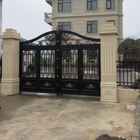 Luxueus Europees design aluminium schuifpoort met poedercoating voor appartement, patio, villa en opritbeveiliging
