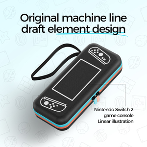 Bolsa de Almacenamiento de Dos Tonos con Diseño de Líneas Artísticas Switch 2 - Product Image 4