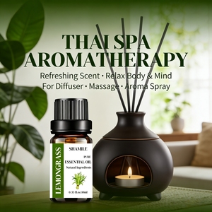 Huile essentielle pure de <span class=keywords><strong>citronnelle</strong></span> non diluée 10 ml, anti-moustiques, pour le marché de la Thaïlande, de la Malaisie et de l'Asie du Sud-Est, pour diffuseur de SPA - Product Image 2