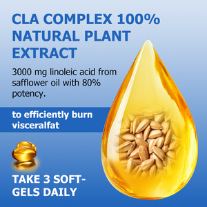 Brûleur de graisse de haute qualité pour femmes en gélules molles – Quantité par portion et calories issue de la graisse – Réduit la tour de taille – Complexe CLA en gélules molles - Product Image 6