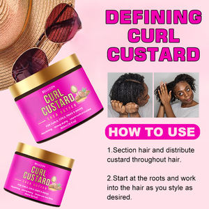 Shea Butter Curl Flan Hair Styling Gel de <span class=keywords><strong>rizos</strong></span> definidos <span class=keywords><strong>hidratados</strong></span> para cabello africano natural - Product Image 5