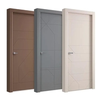 Porte intérieure en bois plaqué personnalisée, porte de salle de bain en WPC, porte de chambre à coucher en bois massif, porte de chambre à coucher moderne, porte intérieure en MDF pour la maison