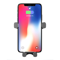Chargeur de voiture sans fil FTD FTD-R3 8W à charge rapide, câble rétractable portable, support de téléphone 3-en-1 en bambou recyclable et métal