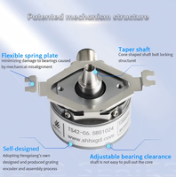 Moteur servo TS42 Sin/Cos avec encodeur incrémental, arbre conique 42mm, pour ascenseur, 1024ppr, protection IP65, DC5V/8-30V, plaque à ressort