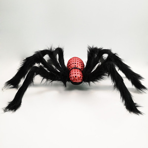 Tùy chỉnh 75cm Fluffy <span class=keywords><strong>redback</strong></span> Spider Đồ chơi siêu mềm Halloween côn trùng nhồi bông sang trọng PP bông Điền - Product Image 4