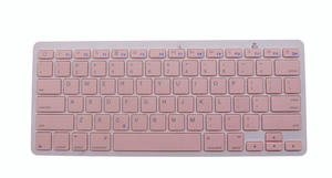 Clavier Bluetooth portable en plastique OEM personnalisé sans fil avec grandes touches jaunes et noires, 78 touches - Product Image 3