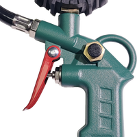 Pistolet de gonflage de pneus pneumatiques industriels-Manomètre intégré pour réparation automobile