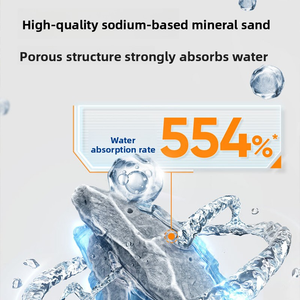 Litière pour chat en forme <span class=keywords><strong>de</strong></span> bande, naturelle, minérale, à forte absorption, au <span class=keywords><strong>bicarbonate</strong></span> <span class=keywords><strong>de</strong></span> <span class=keywords><strong>soude</strong></span>, désodorisante, écologique, <span class=keywords><strong>5</strong></span> <span class=keywords><strong>kg</strong></span>, blanche, sans poussière, agglomérante - Product Image 2