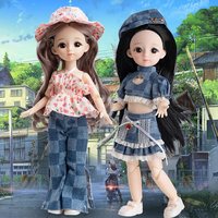 Muñeca BJD Kawaii de 30 cm, 13 Articulaciones Móviles, Muñeca Princesa, Ropa, Accesorios, Juguete de Simulación, Regalo para Niños