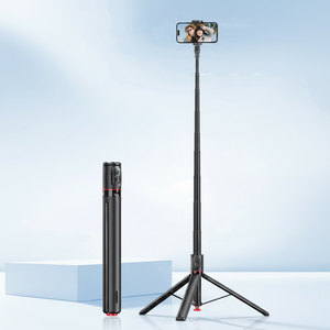 Nouveau trépied perche à <span class=keywords><strong>selfie</strong></span> ultra-longue en alliage d'aluminium TT01 1,77 m 2025 tout-en-un avec télécommande magnétique à déclenchement automatique - Product Image 1