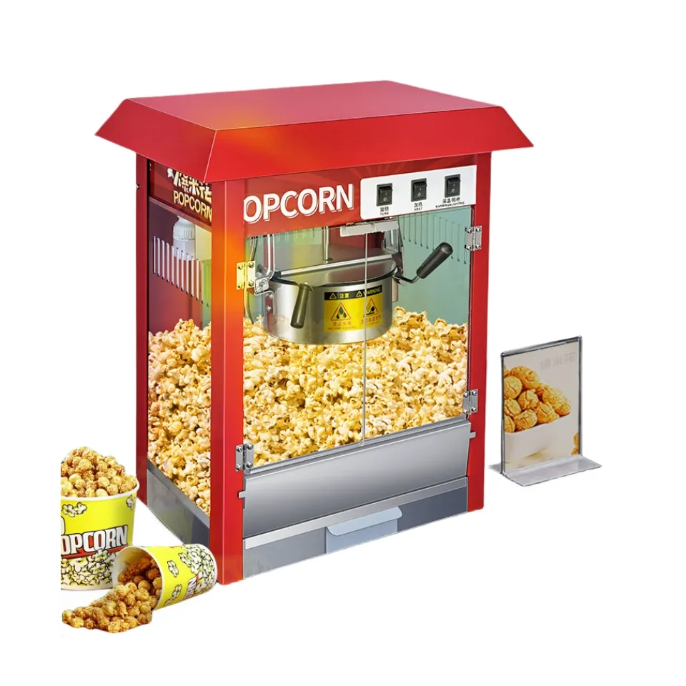 Grote Capaciteit Catering Aanrecht Gearomatiseerde Popcornautomaat Pop Corn Distrbiteur Automatische Commerciële Popcornmachine