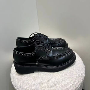 Zapatos Casuales de Piel Genuina con Diseño de Hebilla a la Moda, de Marca Personalizada de Lujo, Zapatos de Skateboard con Suela Gruesa y Modernos - Product Image 1