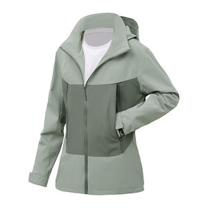 Chaqueta Unisex Cortavientos con Forro Interior, Color Sólido, Capucha Desmontable en Contraste, Ropa de Trabajo de Invierno - Product Image 3