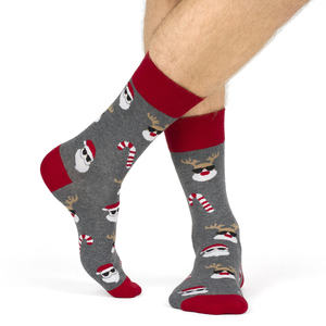 Calzoncillos bóxer con estampado navideño a la moda personalizados para hombres y niños, calcetines XMS bonitos sólidos y transpirables de secado rápido para uso diario - Product Image 4