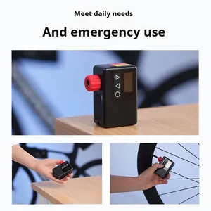 Pompe à <span class=keywords><strong>air</strong></span> électrique portable de poche OFFFBONDAGE 120 PSI, mini compresseur rechargeable rapide pour gonflage de pneus de vélo, numérique - Product Image 6