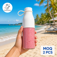Bouteille shaker pour smoothie et protéines, écologique, sans BPA, pour le yoga et les boissons quotidiennes, 16 oz, bouteilles en plastique
