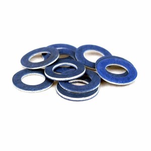 Composite Gasket For Toyota Engine Oil Pan Drain <b>Plug</b> D2408 1 Blue Aluminum <b>Replacement</b> Part - Product Image 2