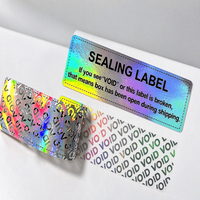 Autocollants de sécurité anti-effraction VOID personnalisés, étiquettes holographiques anti-contrefaçon pour l'emballage des boîtes