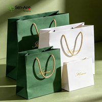Sacs en papier carton robustes personnalisés SenAng avec poignées, sacs cadeaux de remerciement, sacs à emporter pour l'épicerie et le commerce de détail