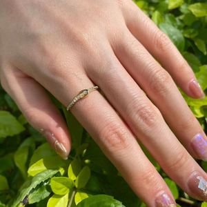 Dylam Fast Shipping Romantic Wedding Engagement Finer 925 Sterling <b>Thin</b> <b>Rings</b> AAAAA Cubic Zircon Silver <b>Ring</b> - Product Image 2