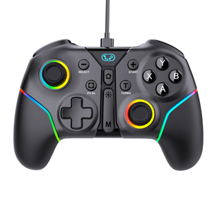 Controlador DE JUEGOS DE PC con cable con joystick de efecto Hall, disparador lineal, Turbo y botones macro programables - Product Image 1