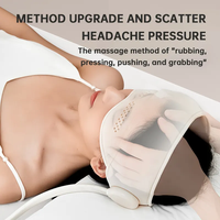 2-in-1-Kopf-Augenmassagegerät Elektrischer Wärme kompression luftdruck Vibrierendes Augen massage gerät Helmkopf-Kopfhaut massage gerät