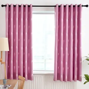 Cheap Jacquard Curtains 2.1 Width Fabric Feather Pattern Blackout fancy Jacquard Curtains Bedroom Window Curtains